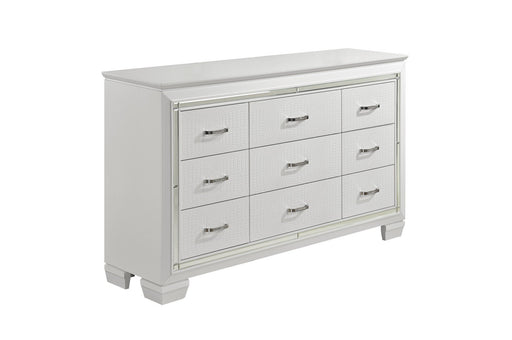Allura White Dresser - Luna Furniture (4761696075911)