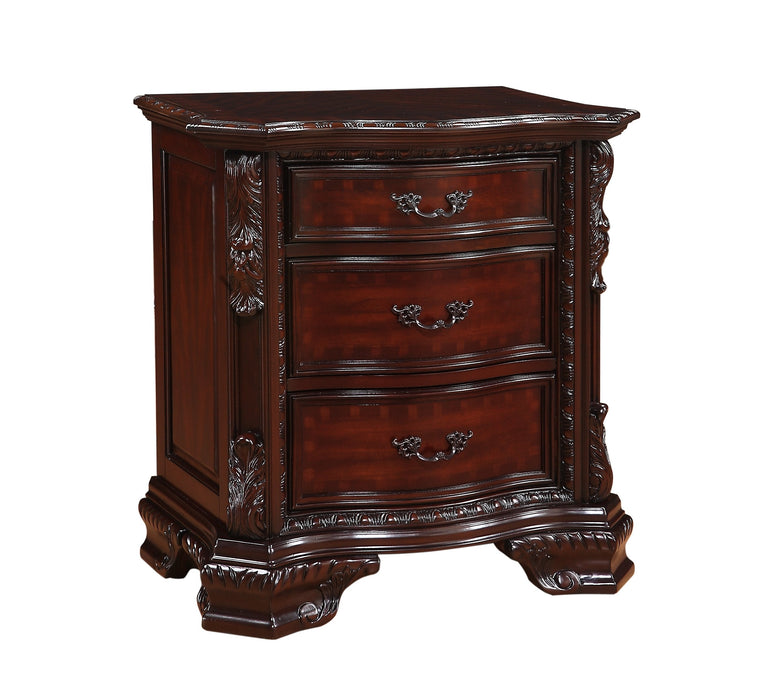 Sheffield Dark Cherry Nightstand - Lara Furniture