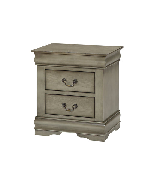 Louis Philip Gray Nightstand - Lara Furniture