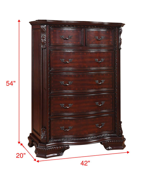 Sheffield Dark Cherry Chest - Lara Furniture