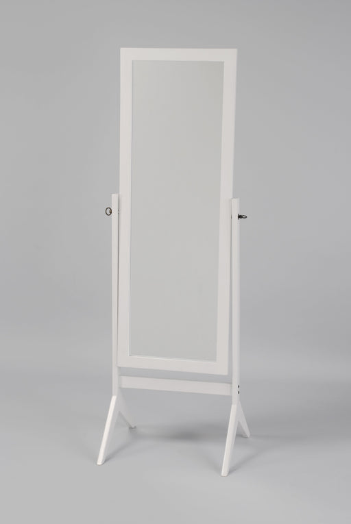 Cheval Rectangular White Tall Mirror - Lara Furniture