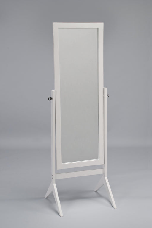 Cheval Rectangular White Tall Mirror - Lara Furniture