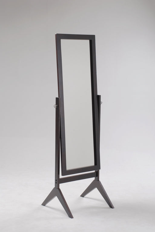 Cheval Rectangular Espresso Tall Mirror - Lara Furniture
