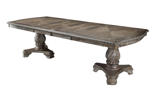 Kiera Gray Formal Dining Table - Lara Furniture