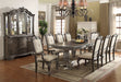 Kiera Gray Formal Dining Table - Lara Furniture