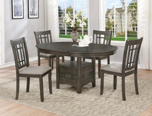 Hartwell Gray Oval Dining Set - Lara Furniture