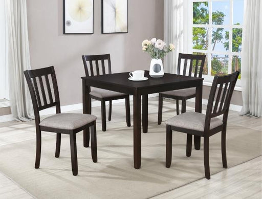 Boone Espresso 5-Piece Dining Set - Lara Furniture