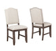 Regent Grayish Brown Side Chair, Set of 2 - Lara Furniture