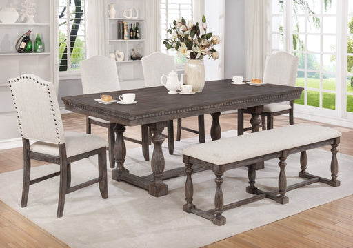 Regent Grayish Brown Dining Table - Lara Furniture