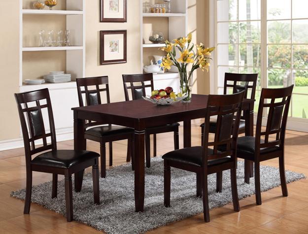 Paige Brown 7-Piece Dining Set - Lara Furniture