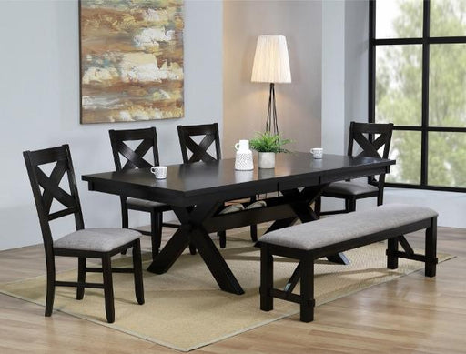 Havana Espresso-Gray Extendable Dining Table - Lara Furniture