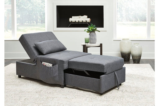 Thrall Gray Single Seat Pop Up Sleeper - Lara Furniture