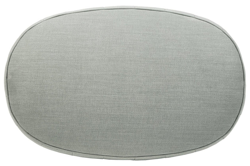 Hollyann Gray Oversized Accent Ottoman - Lara FurnitureOttoman