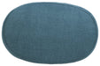 Hollyann Blue Oversized Accent Ottoman - Lara Furniture