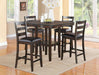 Tahoe Brown 5-Piece Counter Height Dining Set - Lara Furniture