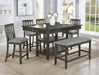 Nina Gray Counter Height Set - Lara Furniture