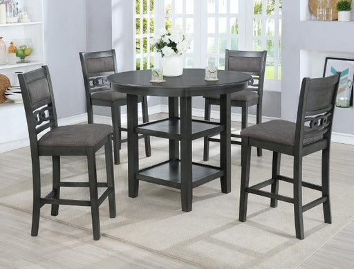 Cally Gray Counter Height Set - Lara Furniture