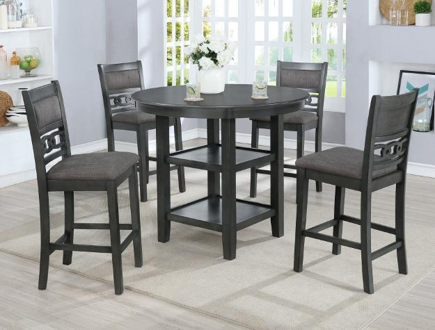 Cally Gray Counter Height Table - Lara Furniture