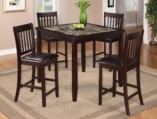 Cascade 5-Piece Counter Height Set - Lara Furniture