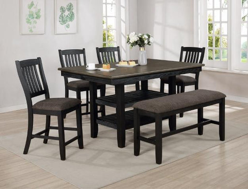 Jorie Black/Brown Counter Height Table - Lara Furniture
