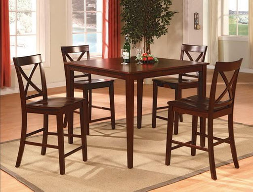 Theodore Espresso 5-Piece Counter Height Set - Lara Furniture