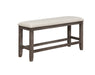 Regent Grayish Brown Counter Height Bench - Lara Furniture