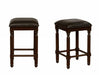 Chadwick 24" Espresso Counter Height Stool, Set of 2 - Lara Furniture