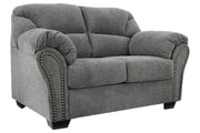 Allmaxx Pewter Loveseat - Lara FurnitureLoveseat