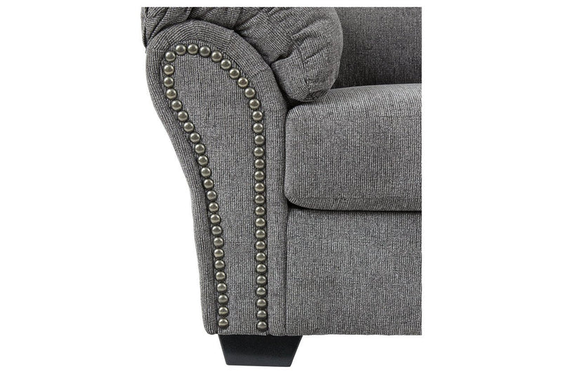 Allmaxx Pewter Loveseat - Lara FurnitureLoveseat
