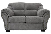 Allmaxx Pewter Loveseat - Lara FurnitureLoveseat