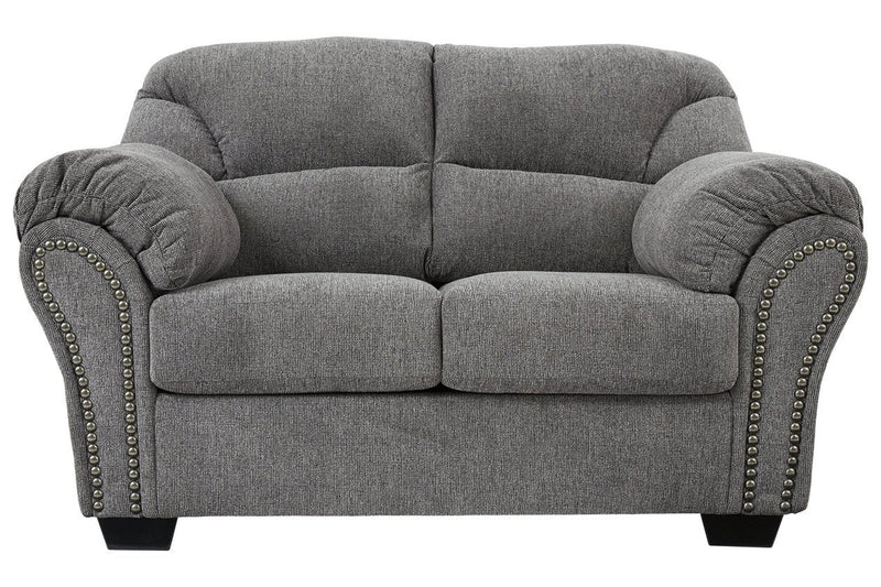 Allmaxx Pewter Loveseat - Lara FurnitureLoveseat