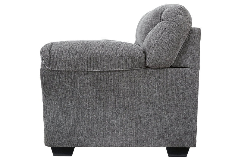 Allmaxx Pewter Loveseat - Lara FurnitureLoveseat