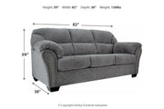 Allmaxx Pewter Sofa - Lara FurnitureSofa