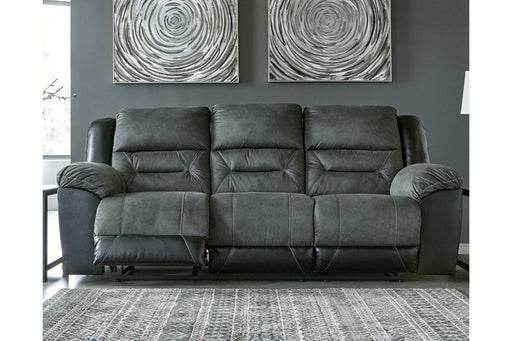Earhart Slate Reclining Sofa - Lara Furniture