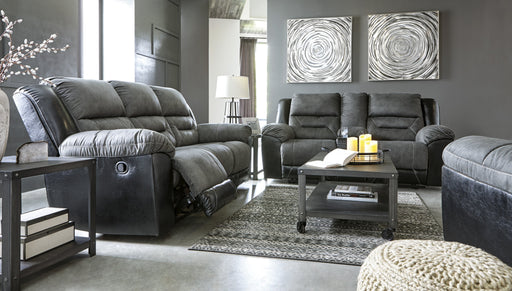 Earhart Slate Reclining Living Room Set - Lara Furniture