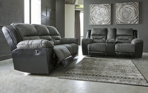 Earhart Slate Reclining Living Room Set - Lara Furniture