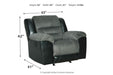 Earhart Slate Recliner - Lara Furniture