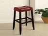 Kent 29" Red Saddle Chair, Set of 2 - Lara Furniture
