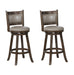 Cecil 29" Gray Swivel Bar Stool, Set of 2 - Lara Furniture