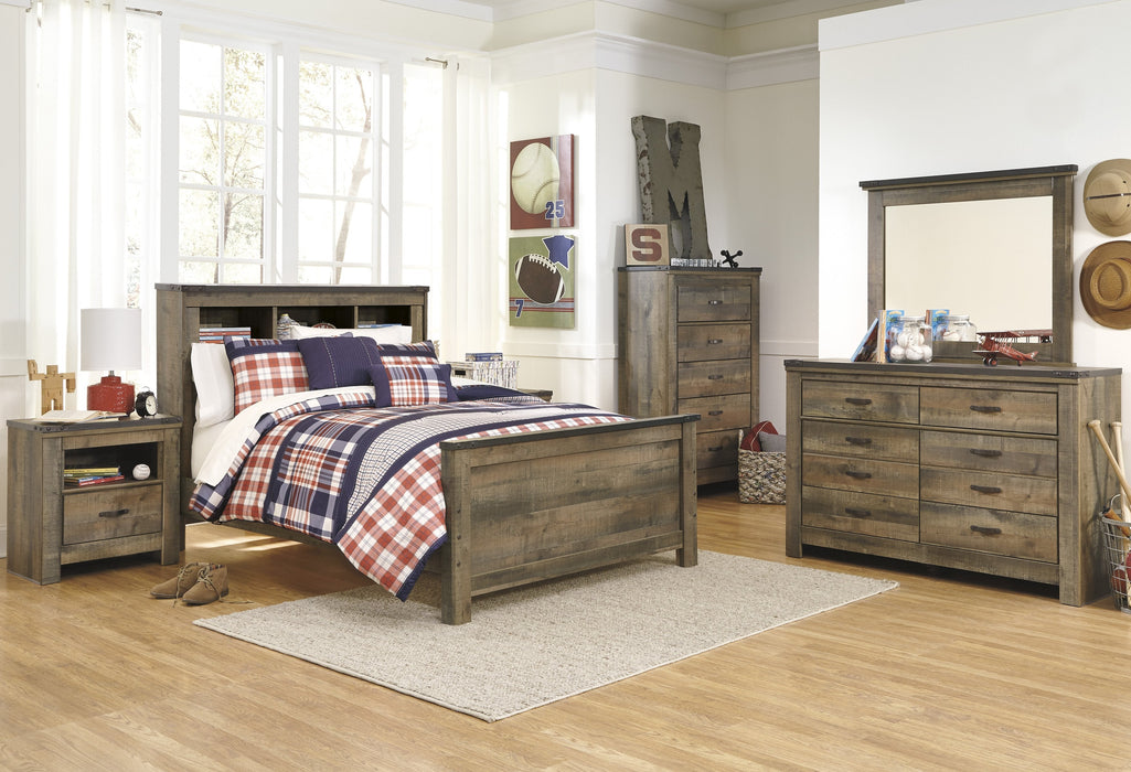 Trinell Brown Panel Bookcase Youth Bedroom Set