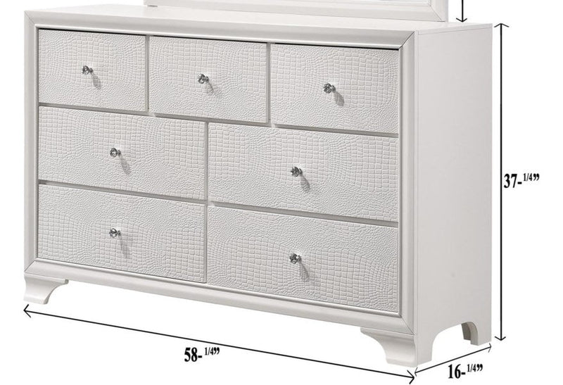 Lyssa Frost Dresser - Lara FurnitureDresser