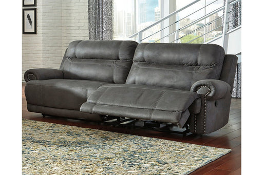 Austere Gray Reclining Sofa - Lara Furniture