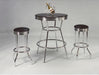 Retro 3-Piece Counter Height Bar Set - Lara Furniture