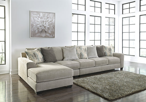 Ardsley Pewter LAF Sofa Chaise - Lara Furniture