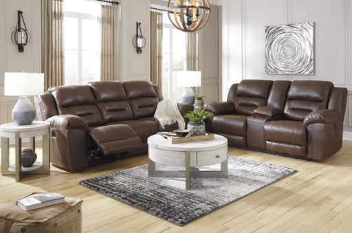 Stoneland Chocolate Power Reclining Living Room Set - Lara Furniture