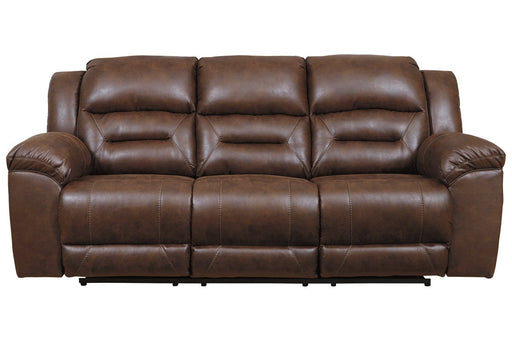 Stoneland Chocolate Power Reclining Sofa - Lara Furniture