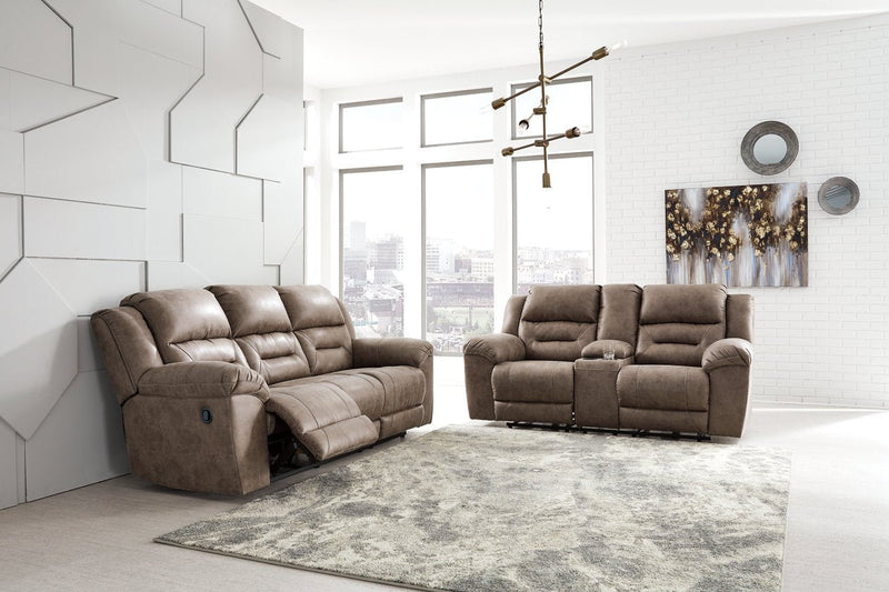 Stoneland Fossil Reclining Sofa - Lara FurnitureReclining Sofa