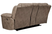Stoneland Fossil Power Reclining Loveseat with Console - Lara FurniturePower Reclining Loveseat