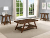 Samhorn Brown 3-Piece Coffee Table Set - Lara Furniture