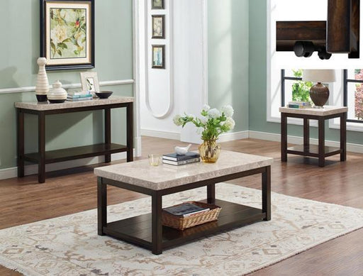 Kelia Marble Top End Table - Lara Furniture